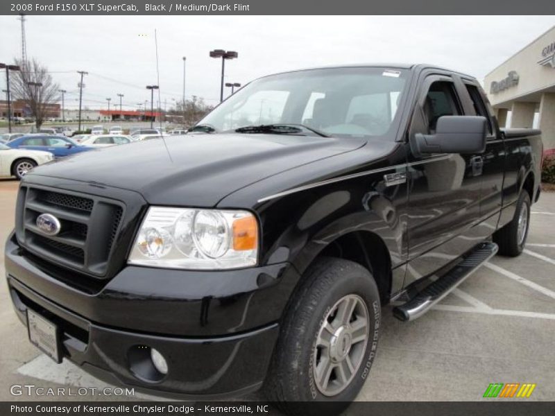 Black / Medium/Dark Flint 2008 Ford F150 XLT SuperCab