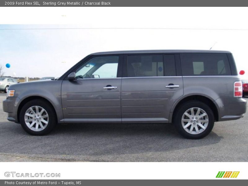 Sterling Grey Metallic / Charcoal Black 2009 Ford Flex SEL