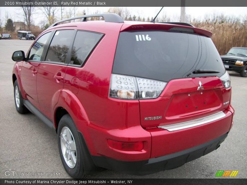 Rally Red Metallic / Black 2010 Mitsubishi Outlander ES