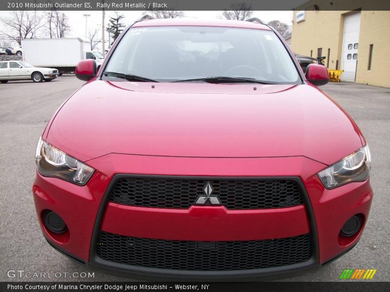 Rally Red Metallic / Black 2010 Mitsubishi Outlander ES