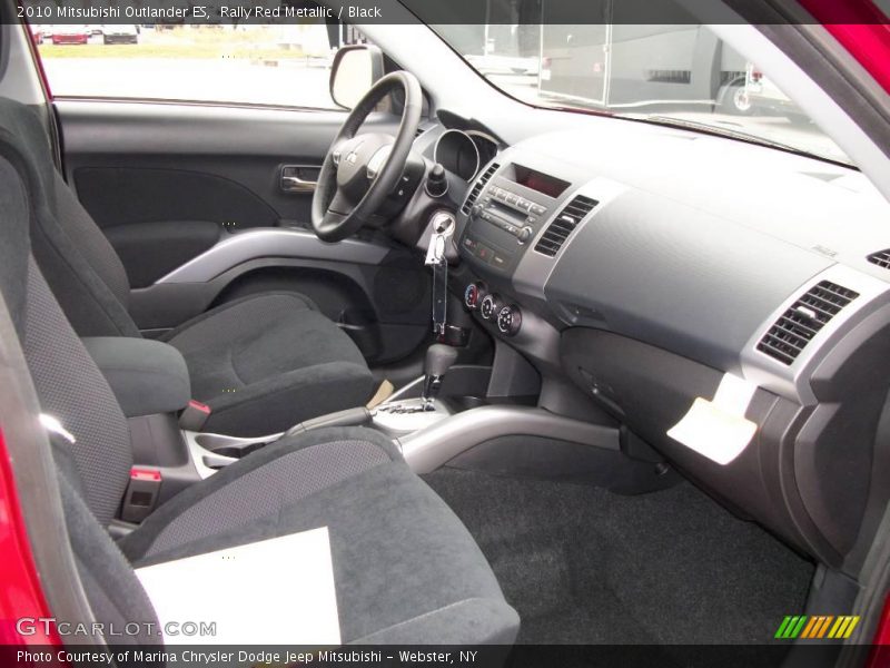 Rally Red Metallic / Black 2010 Mitsubishi Outlander ES
