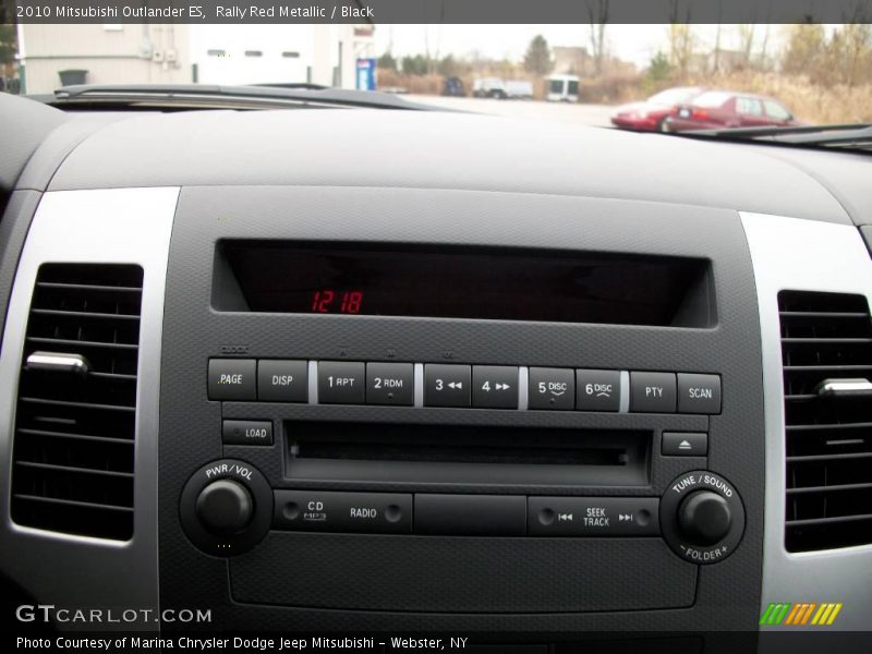 Rally Red Metallic / Black 2010 Mitsubishi Outlander ES