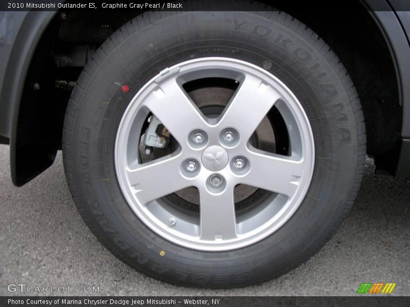 Graphite Gray Pearl / Black 2010 Mitsubishi Outlander ES
