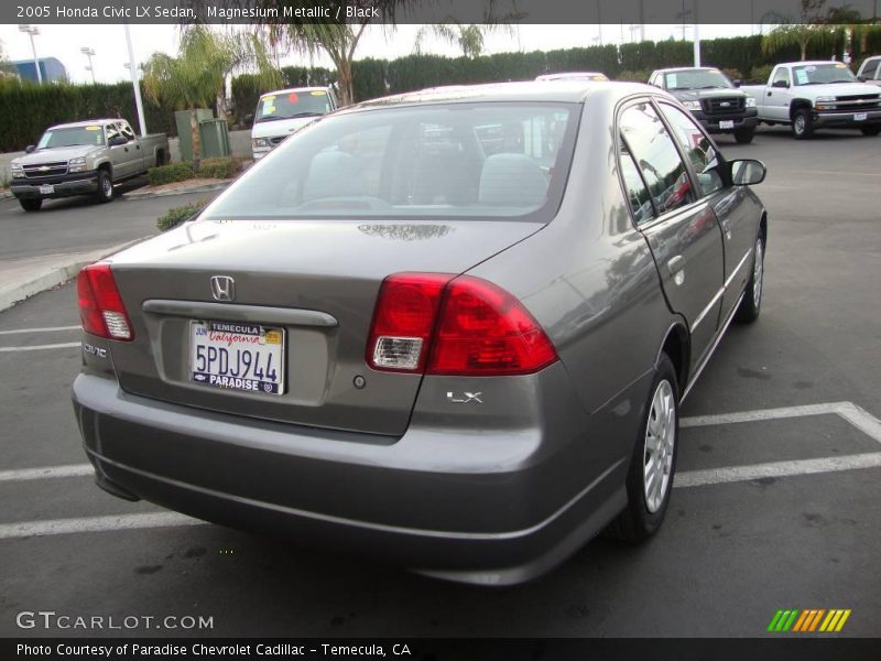 Magnesium Metallic / Black 2005 Honda Civic LX Sedan