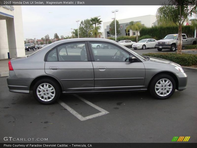 Magnesium Metallic / Black 2005 Honda Civic LX Sedan