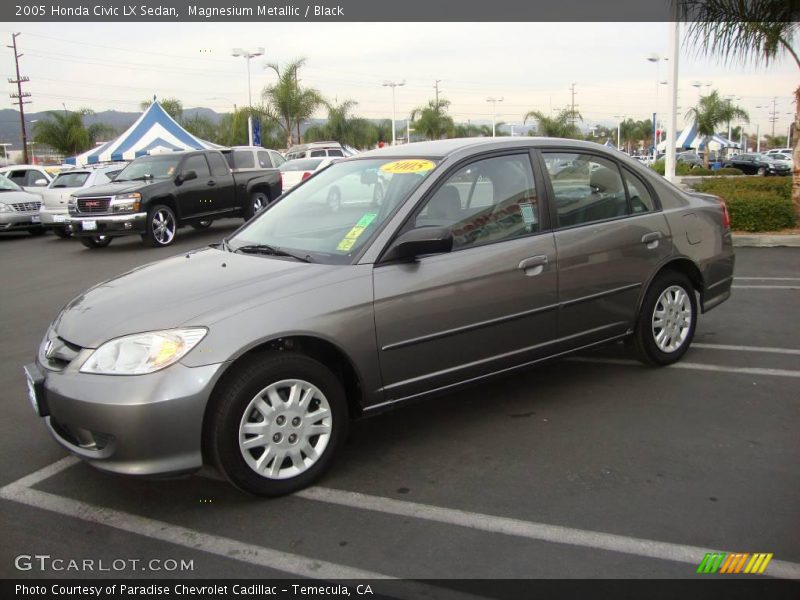 Magnesium Metallic / Black 2005 Honda Civic LX Sedan