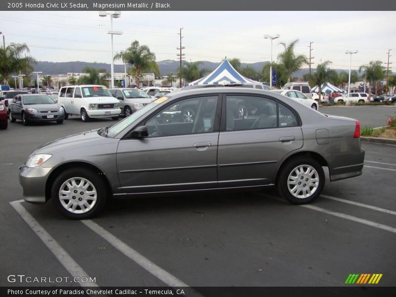 Magnesium Metallic / Black 2005 Honda Civic LX Sedan