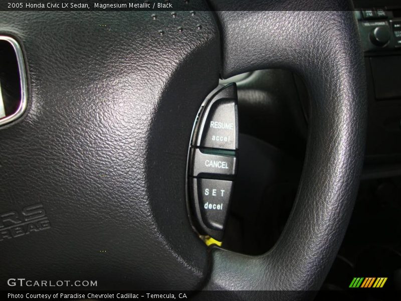 Magnesium Metallic / Black 2005 Honda Civic LX Sedan