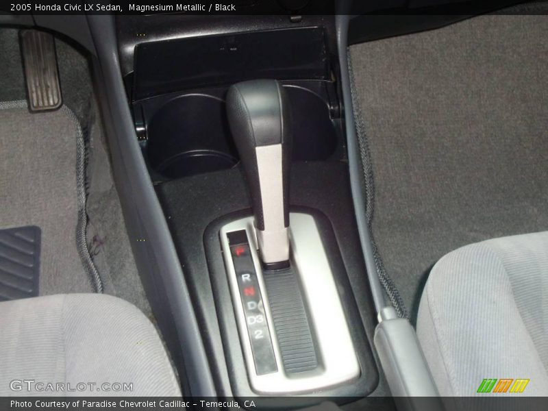 Magnesium Metallic / Black 2005 Honda Civic LX Sedan