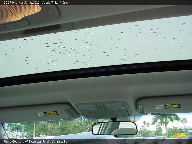 Arctic White / Gray 2007 Hyundai Sonata GLS