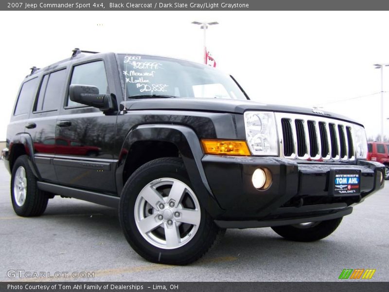 Black Clearcoat / Dark Slate Gray/Light Graystone 2007 Jeep Commander Sport 4x4