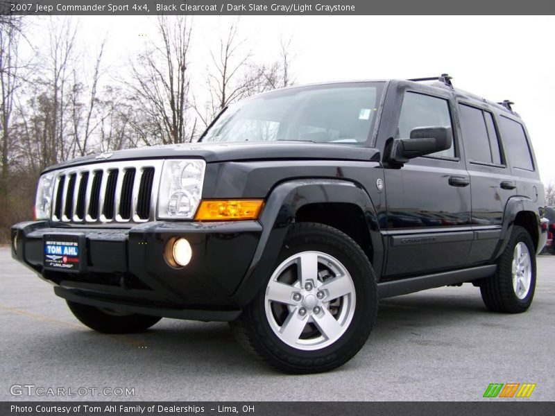 Black Clearcoat / Dark Slate Gray/Light Graystone 2007 Jeep Commander Sport 4x4