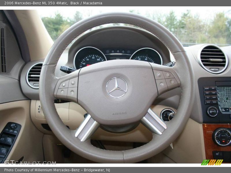Black / Macadamia 2006 Mercedes-Benz ML 350 4Matic