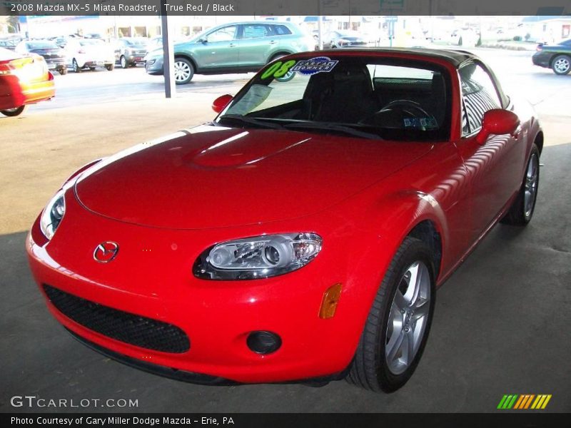 True Red / Black 2008 Mazda MX-5 Miata Roadster