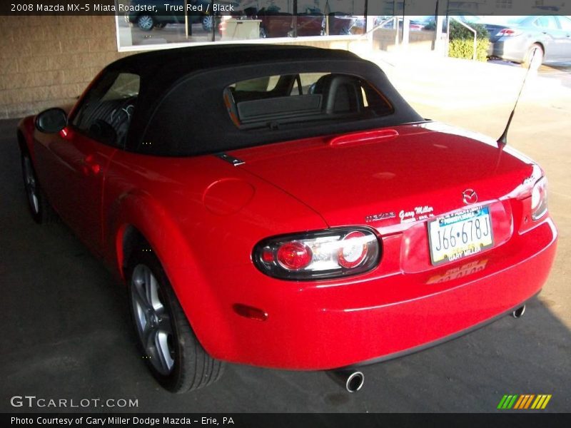 True Red / Black 2008 Mazda MX-5 Miata Roadster