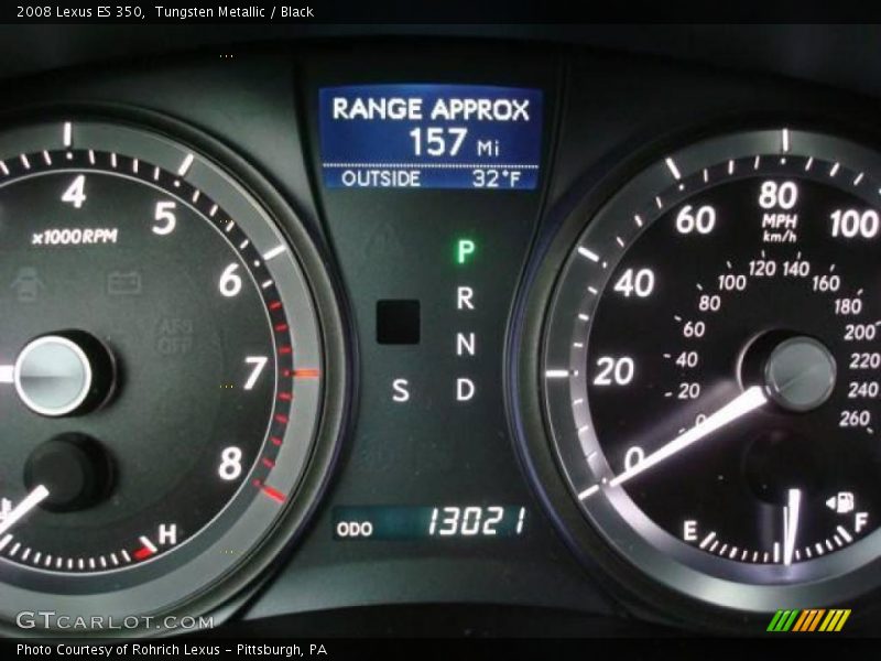 Tungsten Metallic / Black 2008 Lexus ES 350