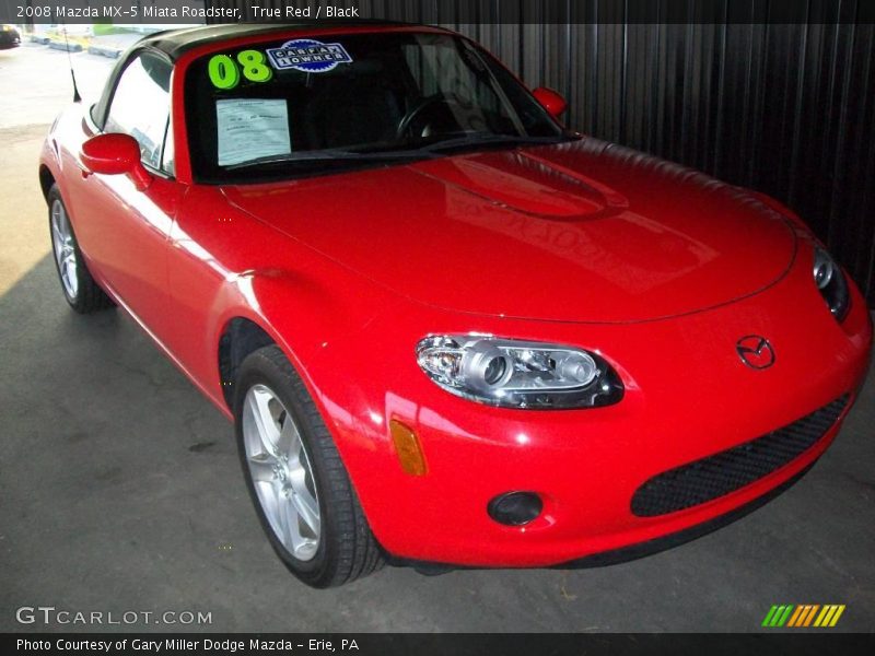 True Red / Black 2008 Mazda MX-5 Miata Roadster