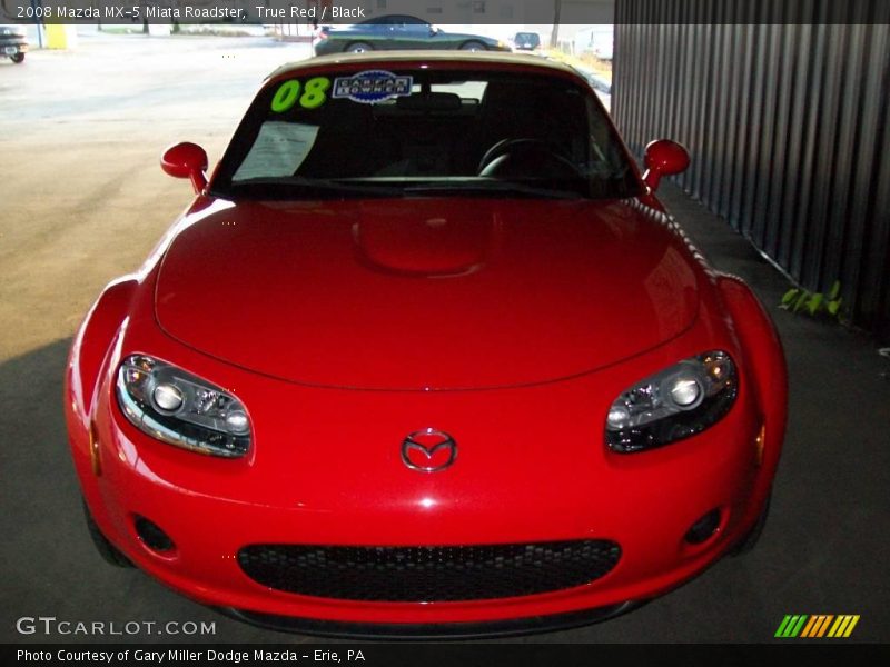 True Red / Black 2008 Mazda MX-5 Miata Roadster