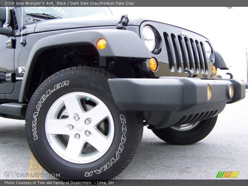Black / Dark Slate Gray/Medium Slate Gray 2009 Jeep Wrangler X 4x4