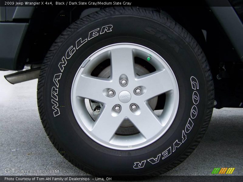 Black / Dark Slate Gray/Medium Slate Gray 2009 Jeep Wrangler X 4x4