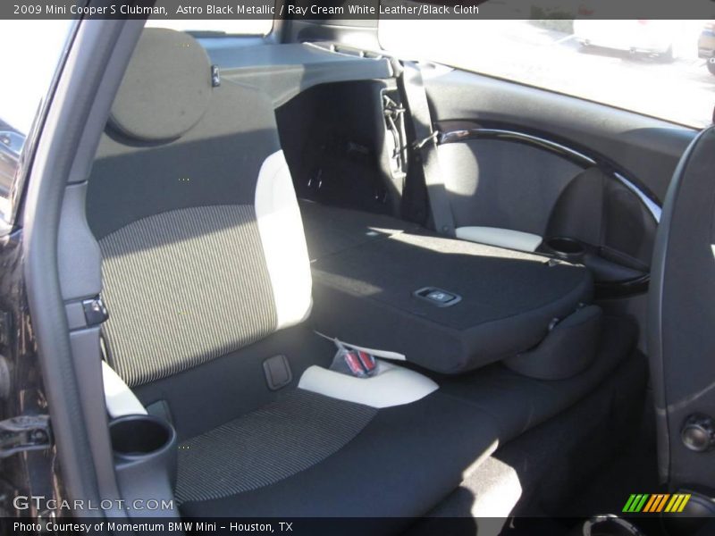 Astro Black Metallic / Ray Cream White Leather/Black Cloth 2009 Mini Cooper S Clubman