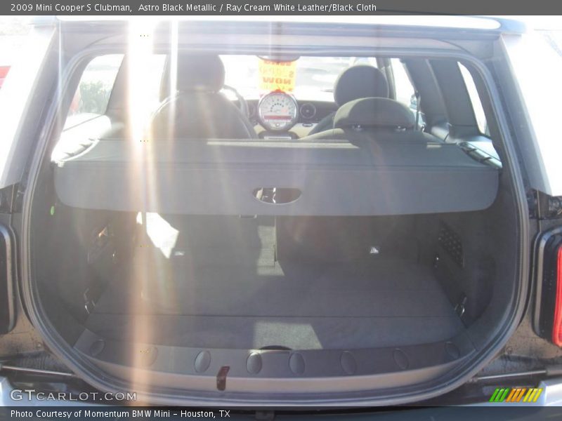 Astro Black Metallic / Ray Cream White Leather/Black Cloth 2009 Mini Cooper S Clubman