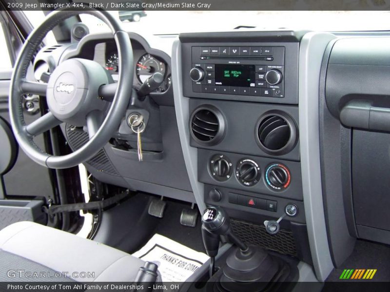 Black / Dark Slate Gray/Medium Slate Gray 2009 Jeep Wrangler X 4x4