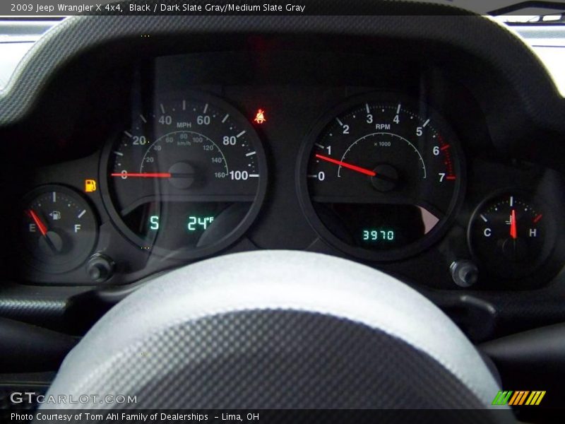 Black / Dark Slate Gray/Medium Slate Gray 2009 Jeep Wrangler X 4x4