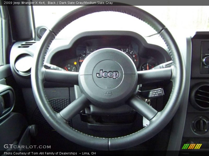 Black / Dark Slate Gray/Medium Slate Gray 2009 Jeep Wrangler X 4x4