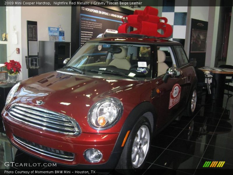 Nightfire Red Metallic / Gravity Tuscan Beige Leather 2009 Mini Cooper Hardtop