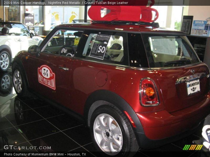 Nightfire Red Metallic / Gravity Tuscan Beige Leather 2009 Mini Cooper Hardtop