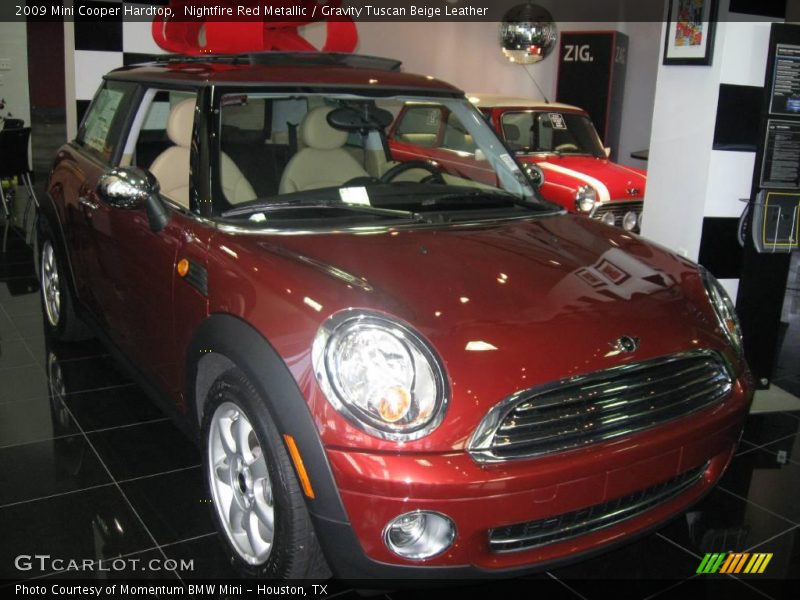 Nightfire Red Metallic / Gravity Tuscan Beige Leather 2009 Mini Cooper Hardtop