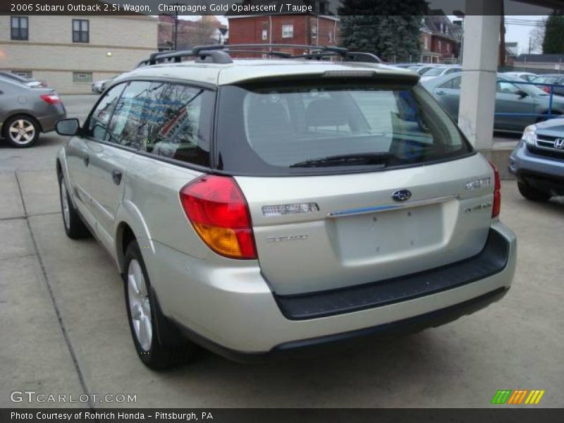 Champagne Gold Opalescent / Taupe 2006 Subaru Outback 2.5i Wagon