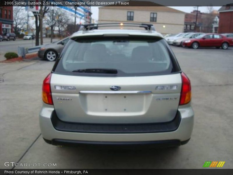 Champagne Gold Opalescent / Taupe 2006 Subaru Outback 2.5i Wagon
