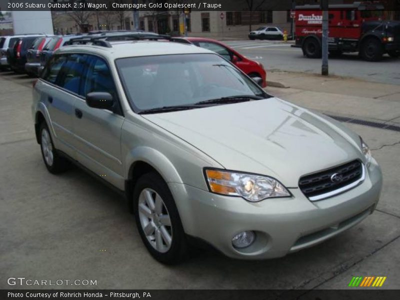 Champagne Gold Opalescent / Taupe 2006 Subaru Outback 2.5i Wagon