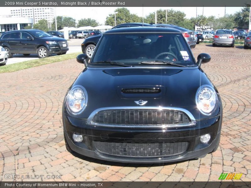 Midnight Black / Black/Rooster Red 2009 Mini Cooper S Hardtop