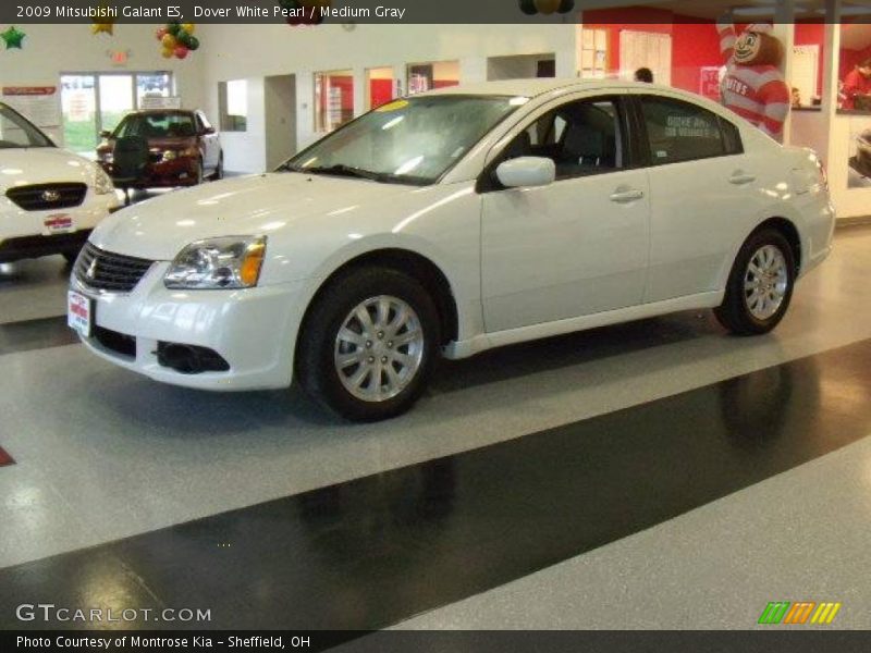 Dover White Pearl / Medium Gray 2009 Mitsubishi Galant ES