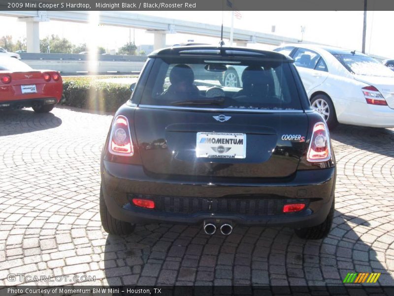 Midnight Black / Black/Rooster Red 2009 Mini Cooper S Hardtop