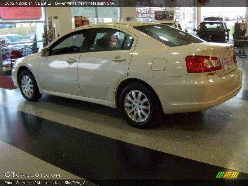 Dover White Pearl / Medium Gray 2009 Mitsubishi Galant ES