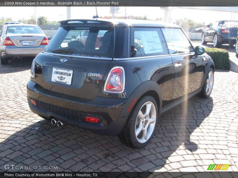 Midnight Black / Black/Rooster Red 2009 Mini Cooper S Hardtop