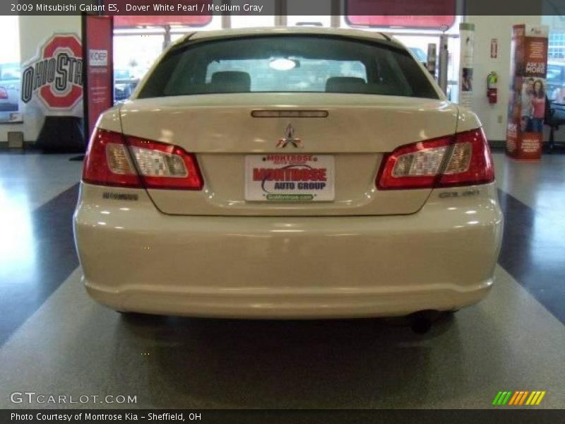 Dover White Pearl / Medium Gray 2009 Mitsubishi Galant ES