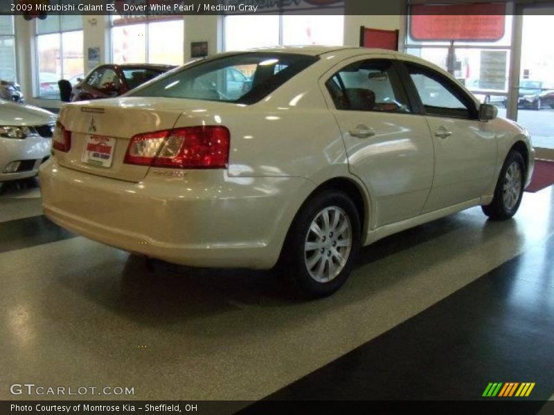 Dover White Pearl / Medium Gray 2009 Mitsubishi Galant ES