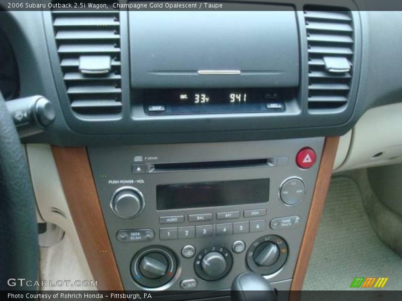 Champagne Gold Opalescent / Taupe 2006 Subaru Outback 2.5i Wagon
