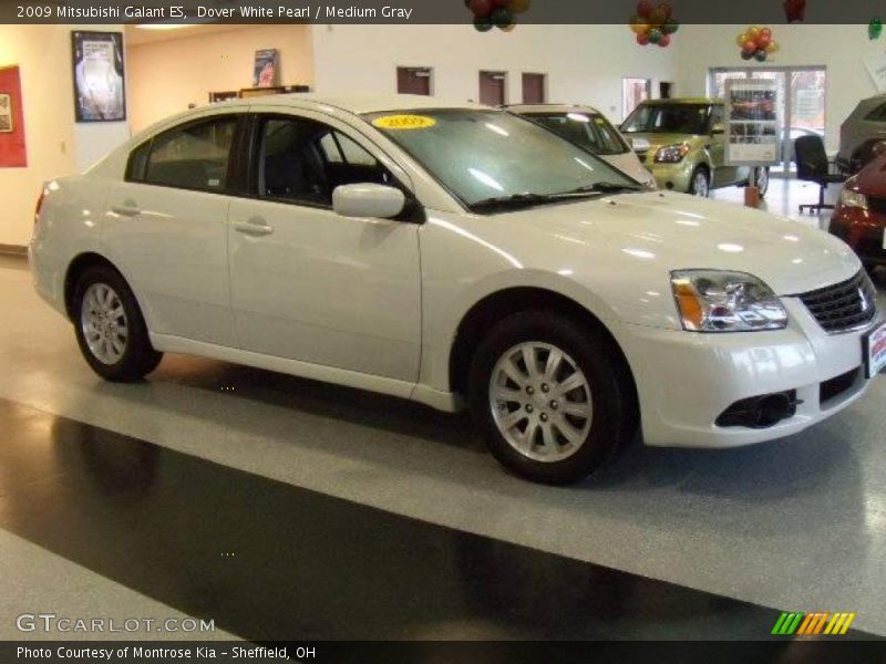 Dover White Pearl / Medium Gray 2009 Mitsubishi Galant ES