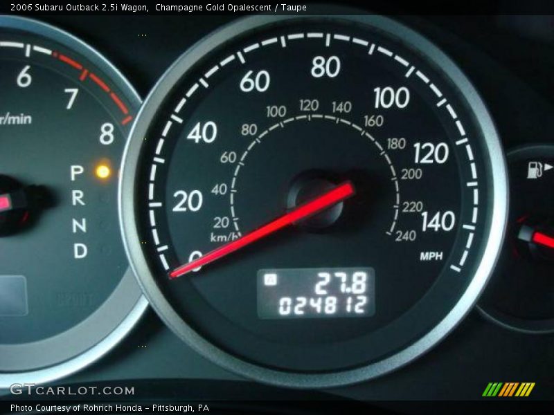 Champagne Gold Opalescent / Taupe 2006 Subaru Outback 2.5i Wagon