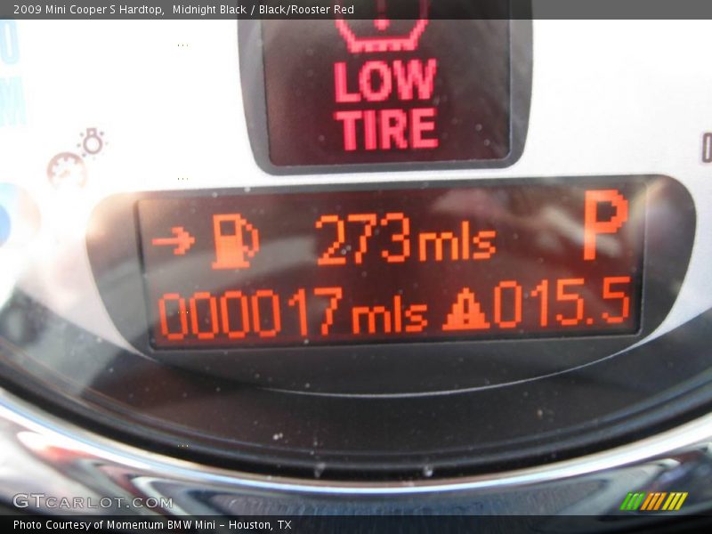 Midnight Black / Black/Rooster Red 2009 Mini Cooper S Hardtop