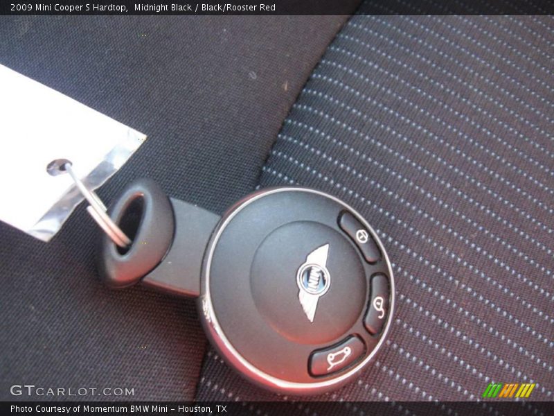 Midnight Black / Black/Rooster Red 2009 Mini Cooper S Hardtop
