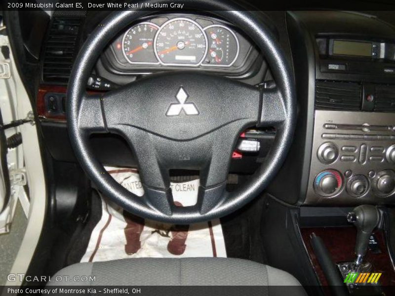 Dover White Pearl / Medium Gray 2009 Mitsubishi Galant ES