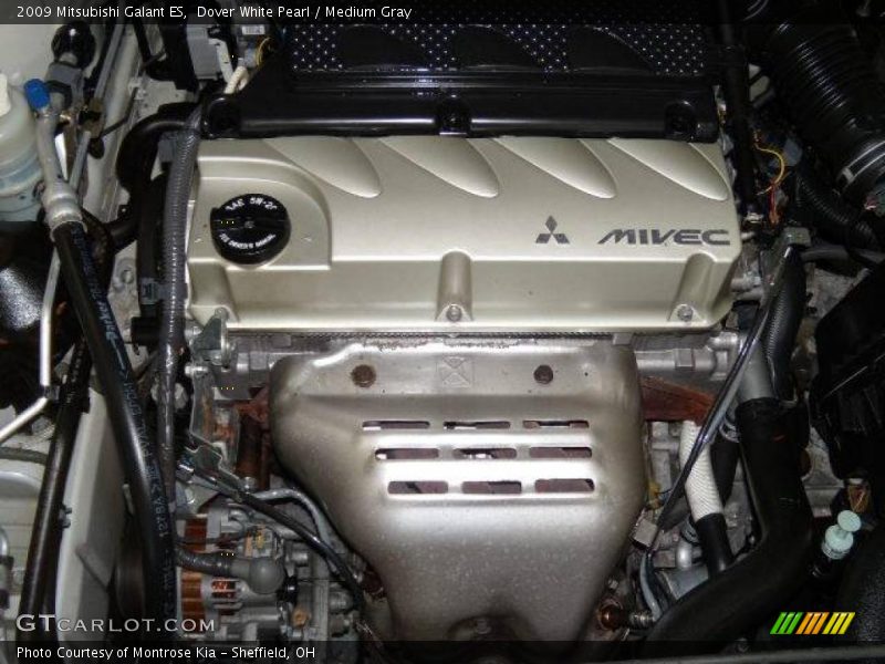 Dover White Pearl / Medium Gray 2009 Mitsubishi Galant ES