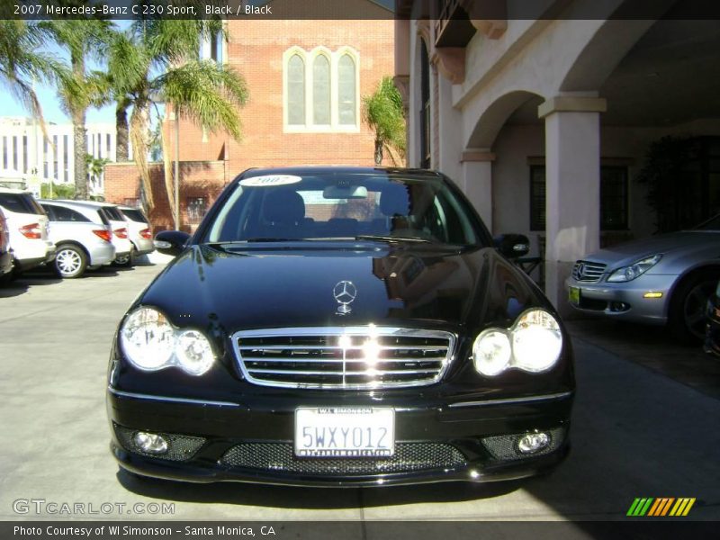 Black / Black 2007 Mercedes-Benz C 230 Sport